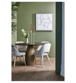 Stół PALMIRA 120 cm naturalny beżowy mat*L&L Outlet