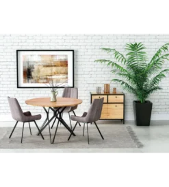 Stół PIXEL II 120 cm w kolorze dąb złoty*Halmar New