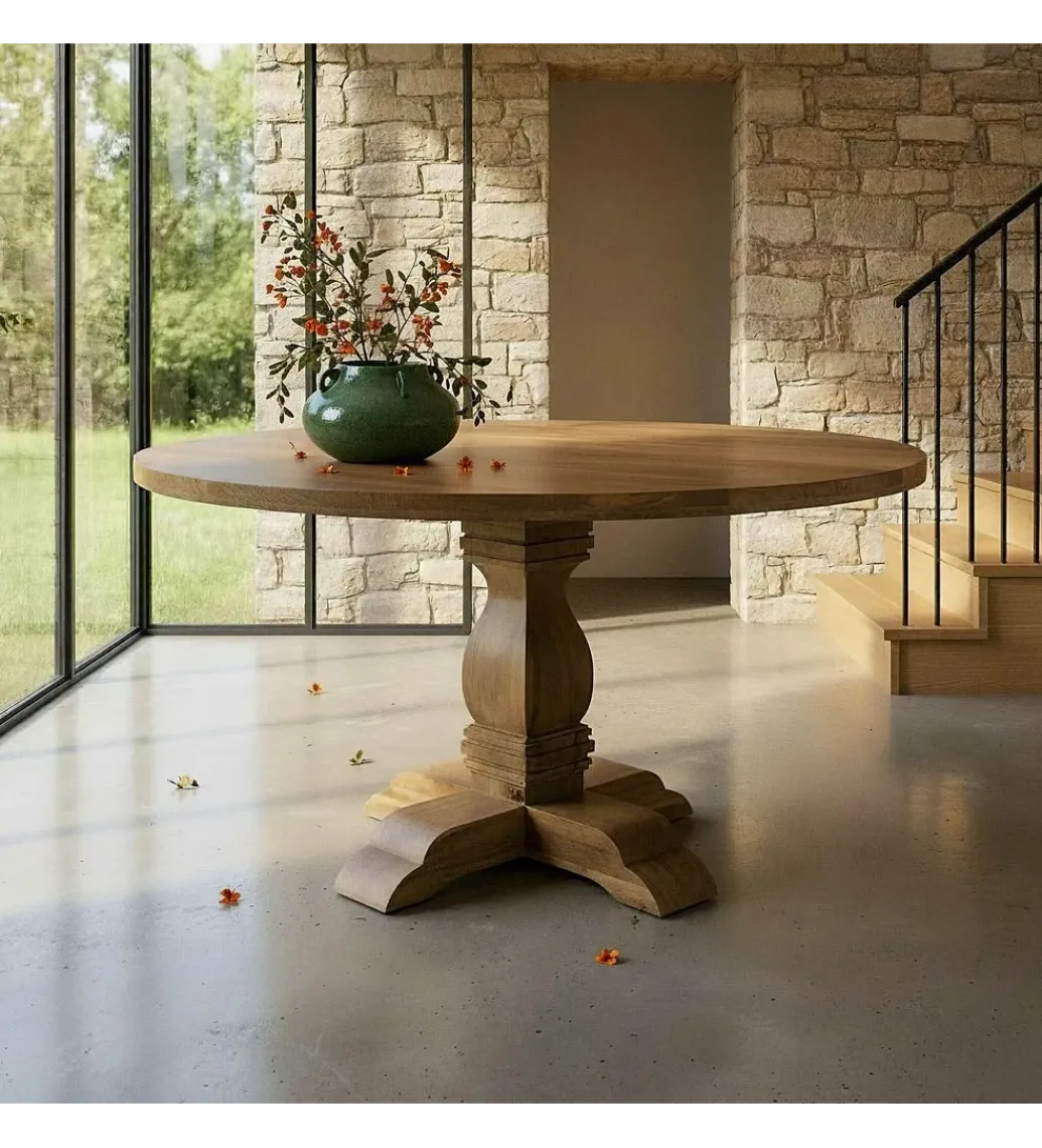 Stół POKERY 150 cm drewno mango naturalny*Zona-Design Online