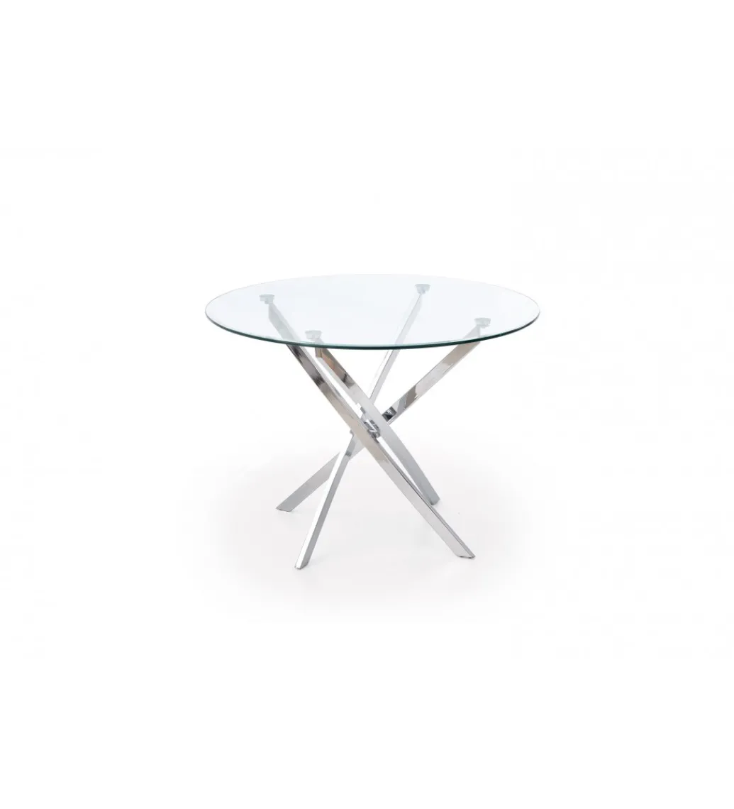 Stół RAYMOND 100 cm transparentny*Halmar Clearance