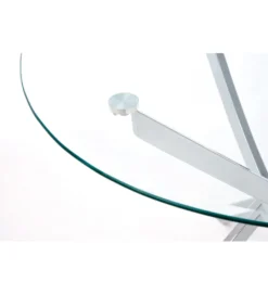 Stół RAYMOND 100 cm transparentny*Halmar Clearance