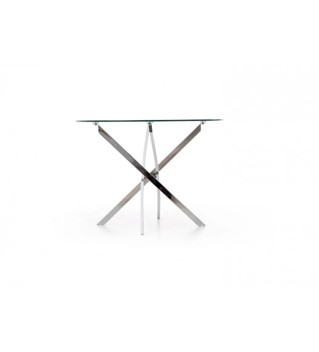 Stół RAYMOND 100 cm transparentny*Halmar Clearance