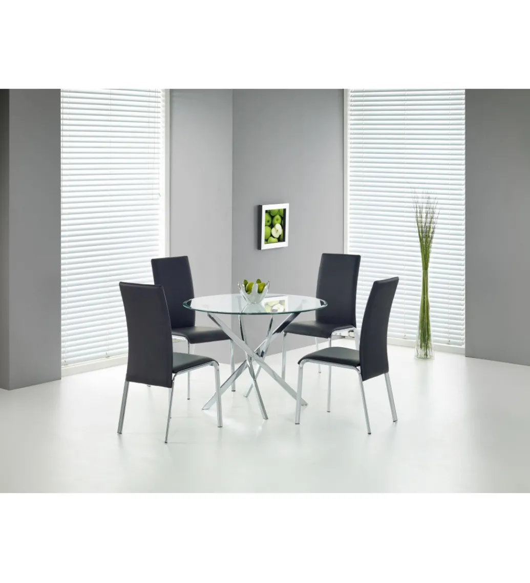 Stół RAYMOND 100 cm transparentny*Halmar Clearance