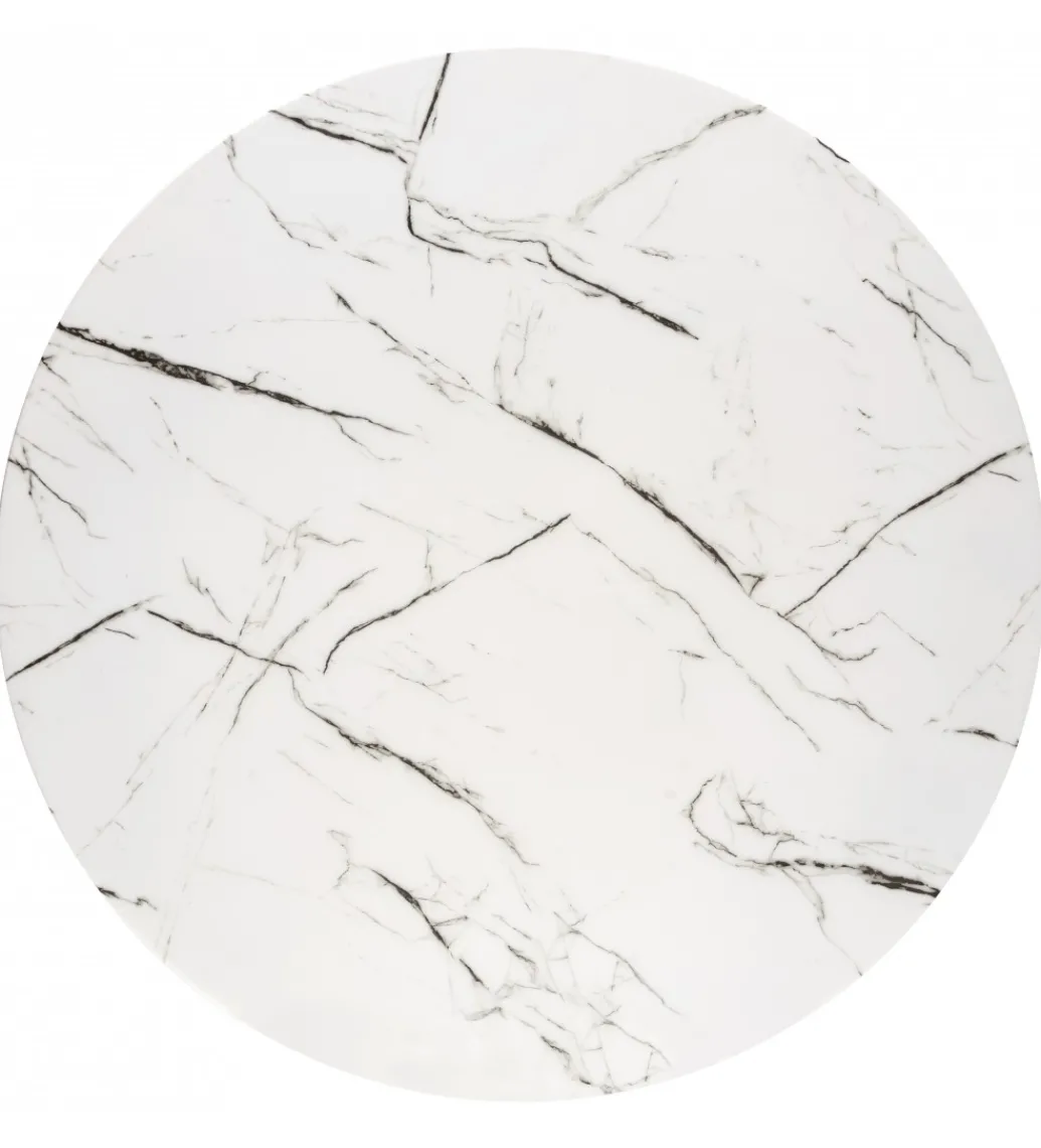 Stół RAYMOND II 100 cm w optyce białego marmuru*Halmar Discount