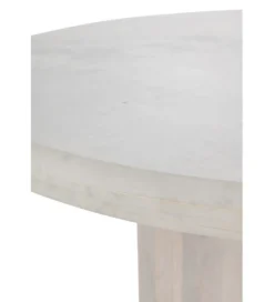 Stół ROUNDEGO 102 cm marmur biały*J-Line Outlet