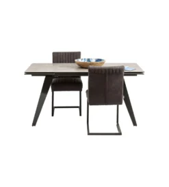 Stół rozkładany AMSTERDAM od 160 do 240 cm ceramika czarna szkło*KDesign Clearance