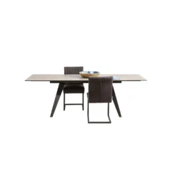 Stół rozkładany AMSTERDAM od 160 do 240 cm ceramika czarna szkło*KDesign Clearance