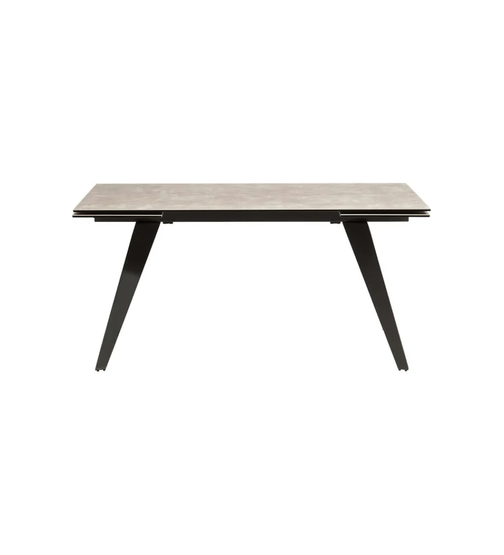Stół rozkładany AMSTERDAM od 160 do 240 cm ceramika czarna szkło*KDesign Clearance