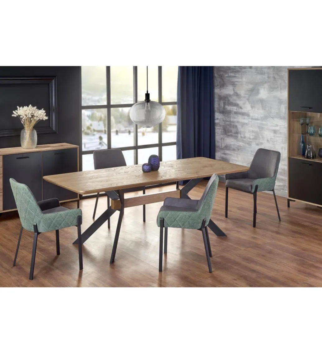 Stół rozkładany BACARDI 160 cm - 220 cm w kolorze dąb naturalny*Halmar Outlet