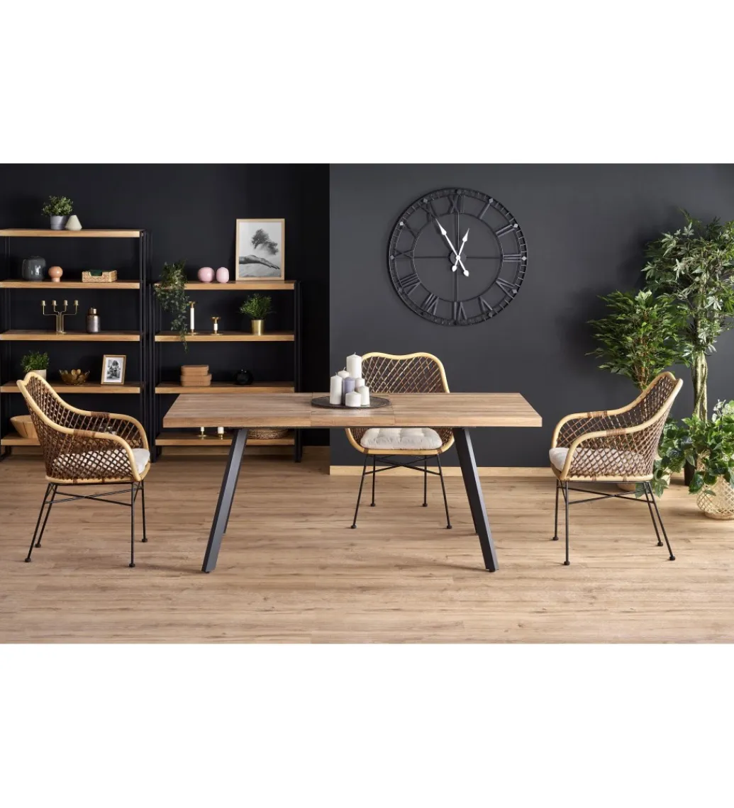 Stół rozkładany BERLIN 140 cm - 180 cm w kolorze orzecha miodowego*Halmar Online