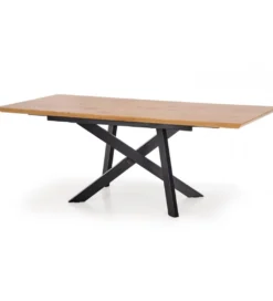 Stół rozkładany CAPITAL 160 cm - 200 cm w kolorze dąb złoty*Halmar Best