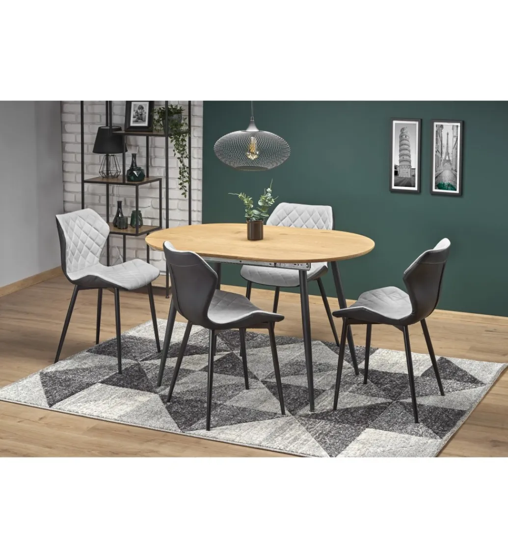 Stół rozkładany COLORADO 120 cm - 160 cm w kolorze dąb złoty*Halmar Clearance