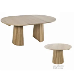 Stół rozkładany COMEDOR od 120 do 180 cm naturalny*Imeri Outlet
