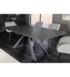 Stół rozkładany CONCORD 180 do 230 cm ceramika marmurowy grafitowy*Invicta Interior Best