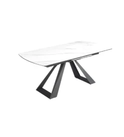 Stół rozkładany CONCORD 180 do 230 cm ceramika w optyce białego marmuru*Invicta Interior Best