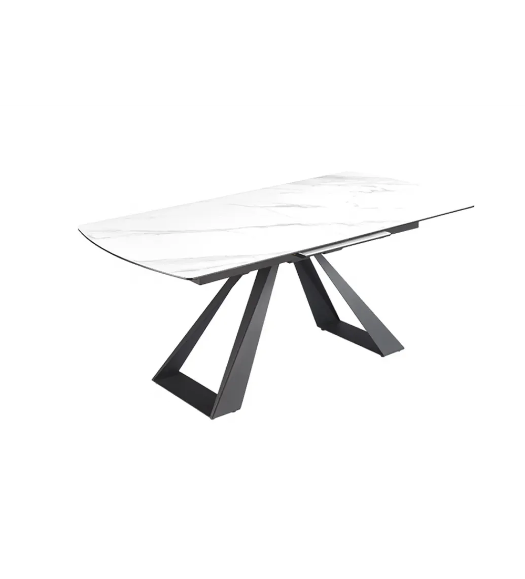 Stół rozkładany CONCORD 180 do 230 cm ceramika w optyce białego marmuru*Invicta Interior Best