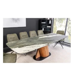 Stół rozkładany ELEMENTS od 180 do 260 cm ceramika efekt marmur taupe*Invicta Interior Online