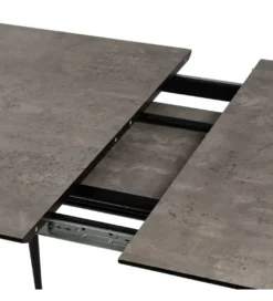 Stół rozkładany ESTANDNO od 120 do 160 cm szary czarny*Zona-Design New