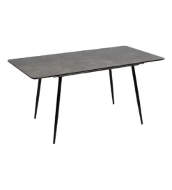 Stół rozkładany ESTANDNO od 120 do 160 cm szary czarny*Zona-Design New