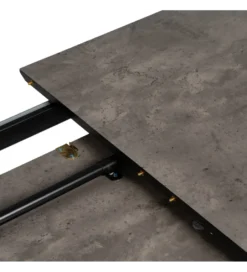 Stół rozkładany ESTANDNO od 120 do 160 cm szary czarny*Zona-Design New