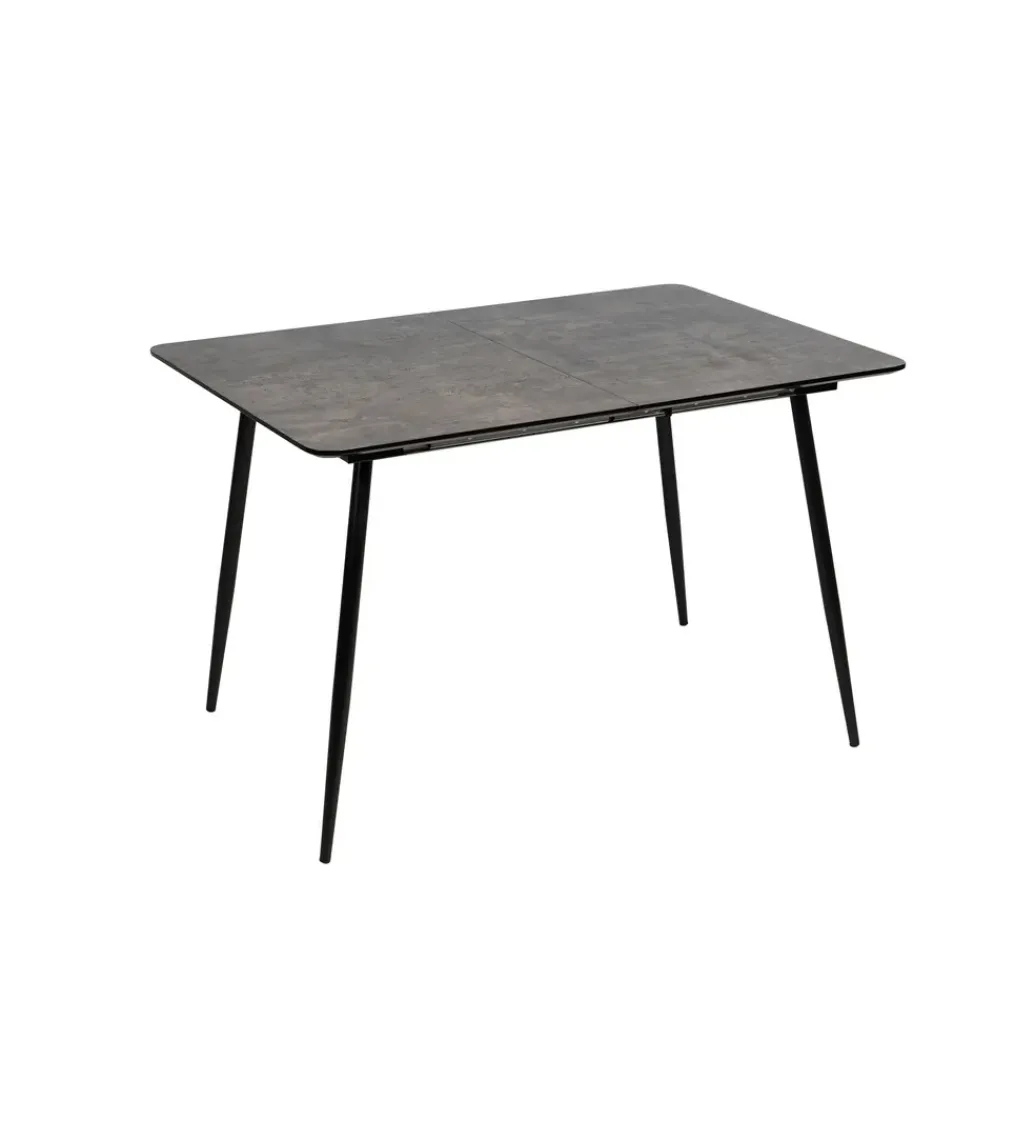 Stół rozkładany ESTANDNO od 120 do 160 cm szary czarny*Zona-Design New