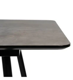 Stół rozkładany ESTANDNO od 120 do 160 cm szary czarny*Zona-Design New