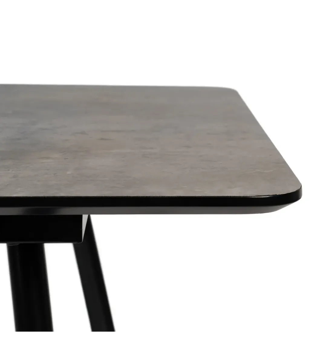 Stół rozkładany ESTANDNO od 120 do 160 cm szary czarny*Zona-Design New