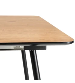 Stół rozkładany ESTANDNO od 120 do 160 cm naturalny czarny*Zona-Design Discount