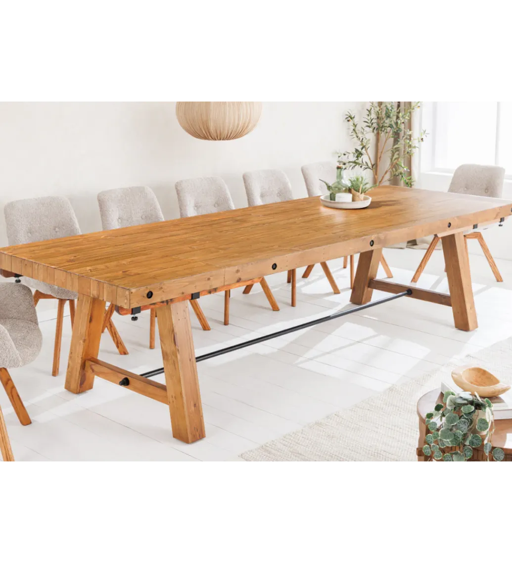 Stół rozkładany FINCA 300 do 400 cm drewno sosna*Invicta Interior Online
