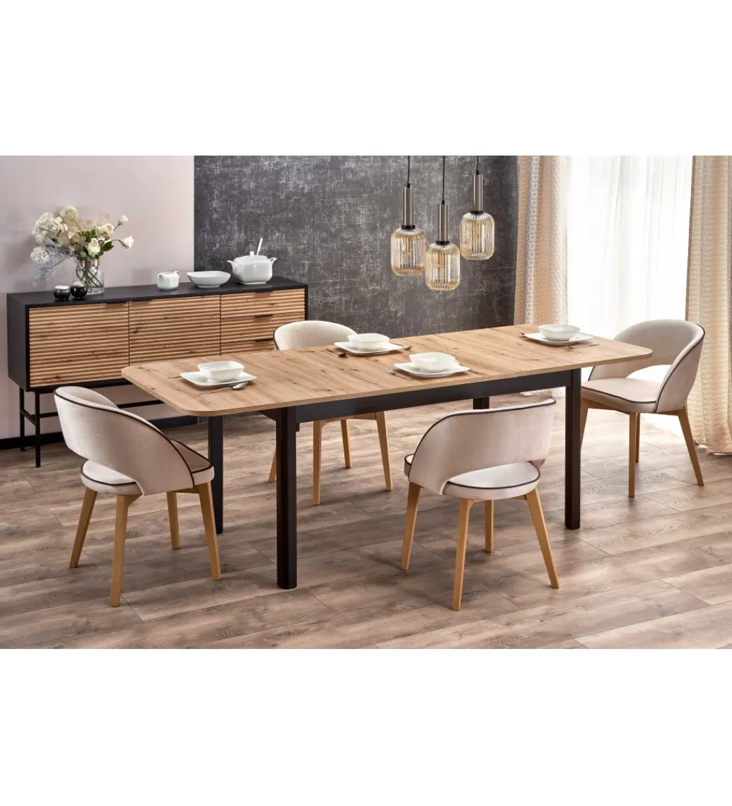 Stół rozkładany FLORIAN 160 cm - 228 cm w kolorze dąb artisan*Halmar Online