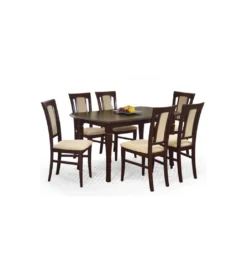 Stół rozkładany FRYDERYK 160 cm -240 cm w kolorze ciemny orzech*Halmar New