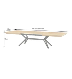 Stół rozkładany GIANT 200 do 320 cm kolor naturalnego dębu*Invicta Interior Hot