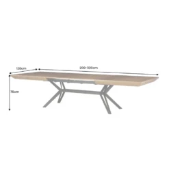 Stół rozkładany GIANT 200 do 320 cm kolor naturalnego orzecha*Invicta Interior Hot