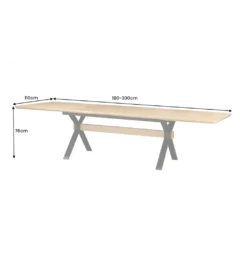 Stół rozkładany GIANT 180 do 300 cm kolor naturalnego dębu*Invicta Interior Outlet