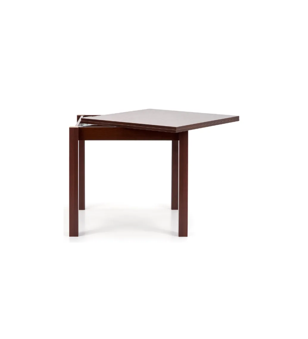 Stół rozkładany GRACJAN 80 cm - 160 cm w kolorze ciemny orzech*Halmar Sale