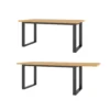 Stół rozkładany Halle 170 cm - 220 cm w optyce dąb wotan*Helvetia Sale