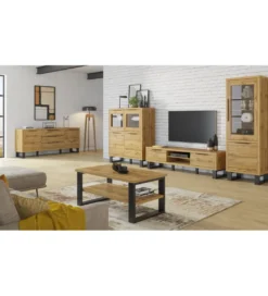 Stół rozkładany Halle 170 cm - 220 cm w optyce dąb wotan*Helvetia Sale