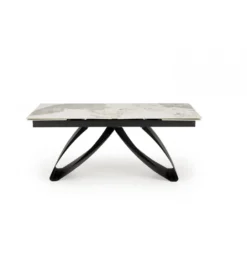 Stół rozkładany HIALRIO 180 cm - 260 cm ceramika w optyce białego marmuru*Halmar Best