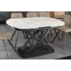 Stół rozkładany INCEPTION od 130 do 190 cm ceramiczny blat w optyce marmuru*Invicta Interior Clearance