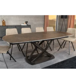 Stół rozkładany INCEPTION od 130 do 190 cm ceramiczny blat*Invicta Interior