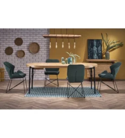 Stół rozkładany INFERNO 100 cm - 300 cm w optyce dębu naturalnego*Halmar Hot