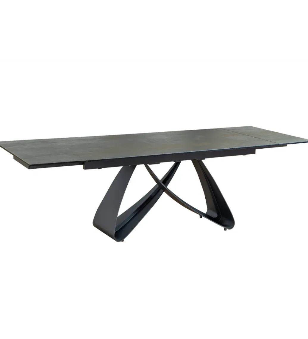 Stół rozkładany INFINITY 180 cm 220 cm 260 cm rdzawoczarny ceramika*Invicta Interior New