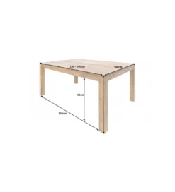 Stół rozkładany Lagos 160 cm - 240 cm drewno Sheesham*Invicta Interior Sale