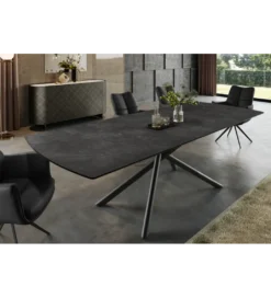 Stół rozkładany MIKADO 180 do 230 cm ceramiczny grafit*Invicta Interior Sale