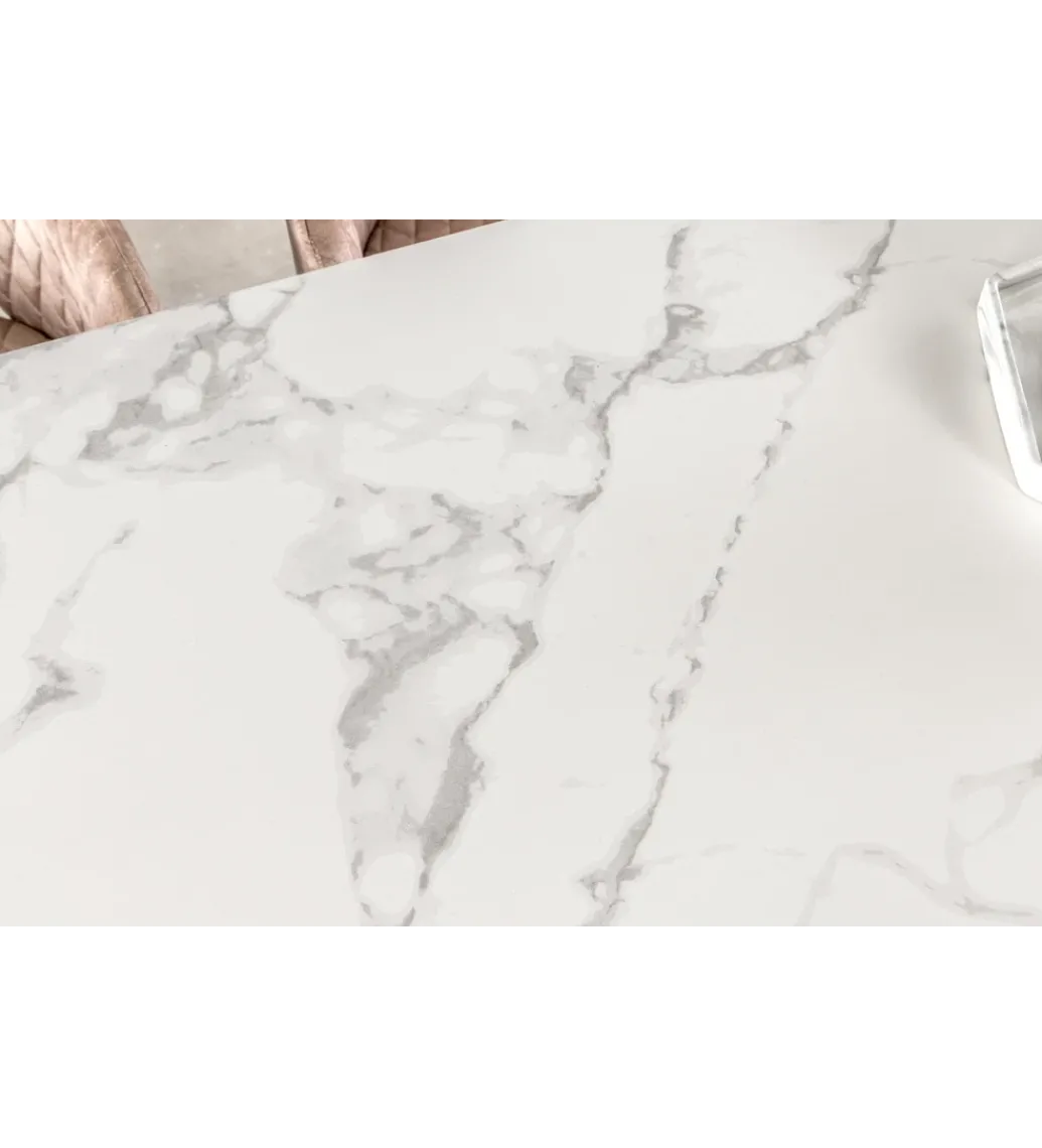 Stół rozkładany MONTREAL Marvelous 180 Cm - 220 Cm - 260 cm Ceramika W Optyce białego Marmuru*Invicta Interior Online