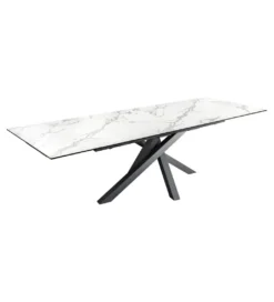 Stół rozkładany MONTREAL Marvelous 180 Cm - 220 Cm - 260 cm Ceramika W Optyce białego Marmuru*Invicta Interior Online