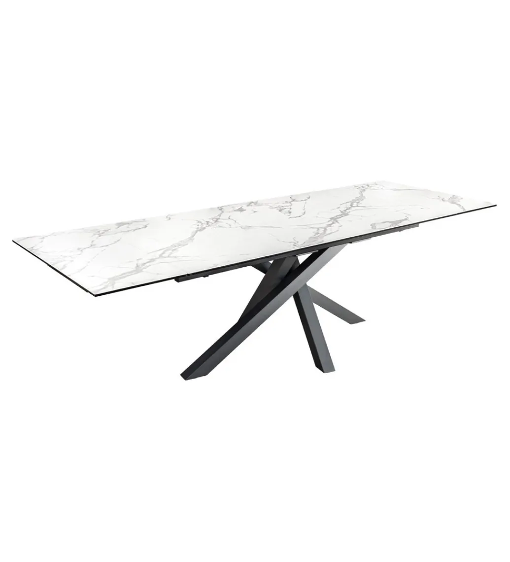 Stół rozkładany MONTREAL Marvelous 180 Cm - 220 Cm - 260 cm Ceramika W Optyce białego Marmuru*Invicta Interior Online