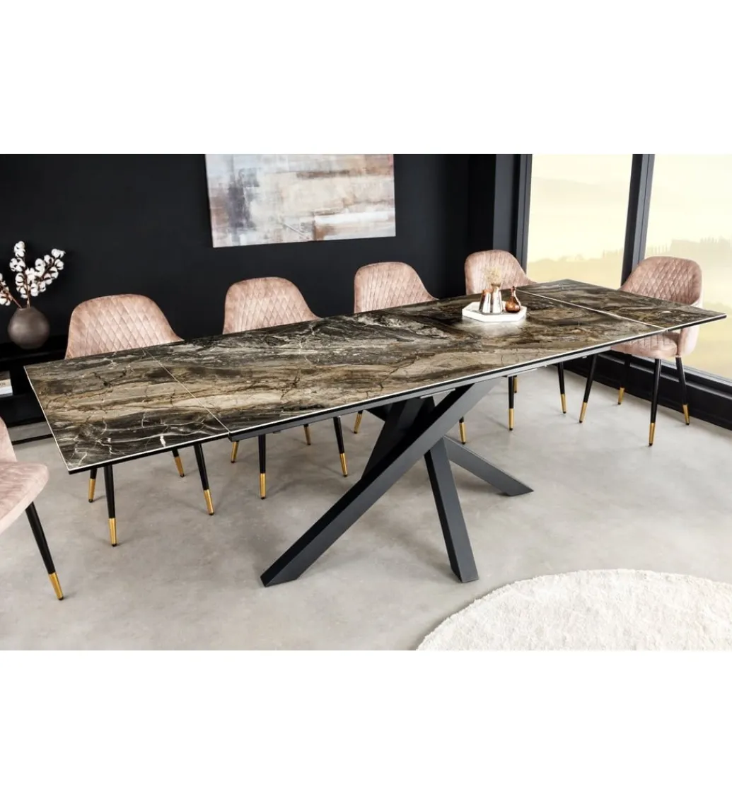 Stół Rozkładany MONTREAL Marvelous 180 Cm - 220 Cm - 260 Cm Ceramika W Optyce Marmuru*Invicta Interior Online