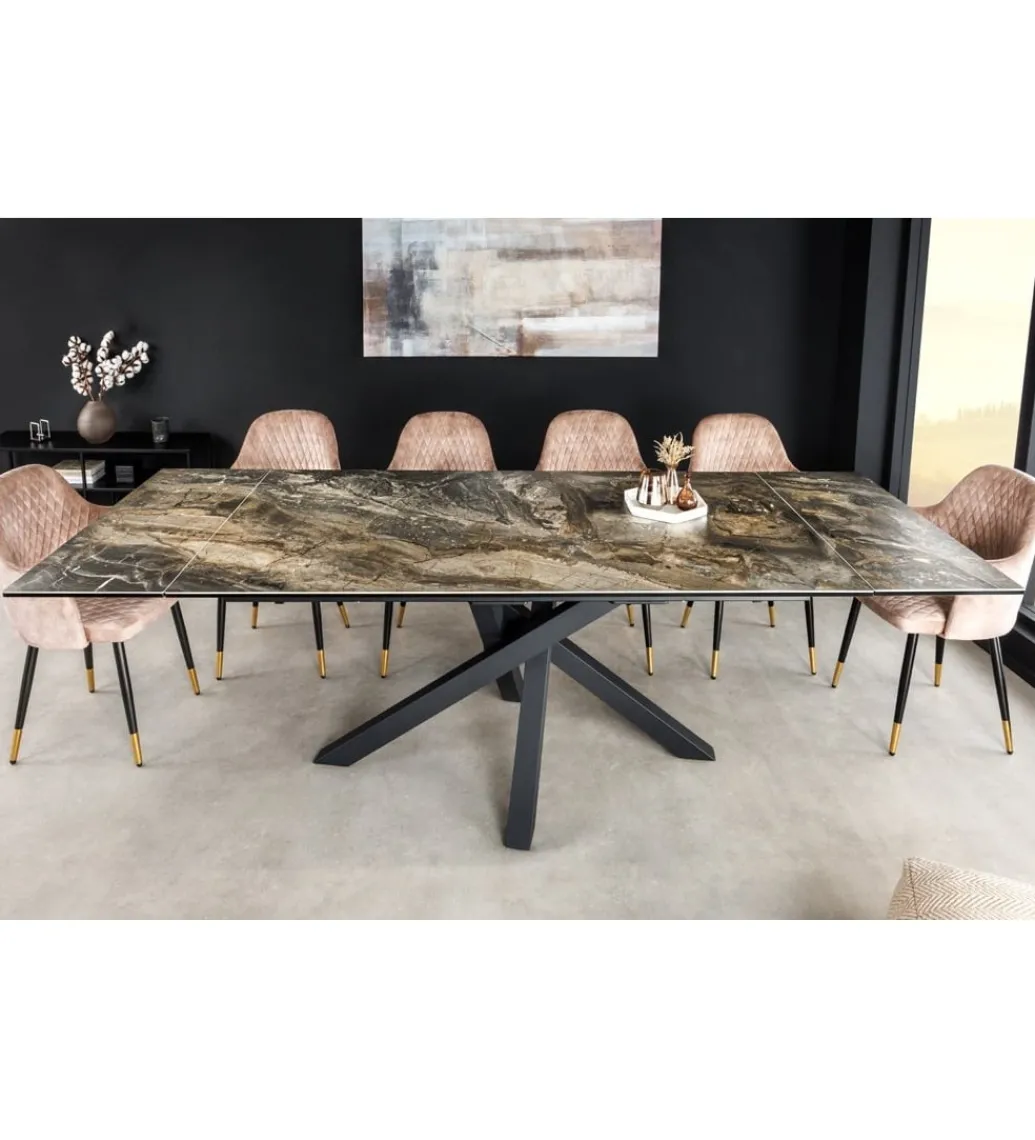 Stół Rozkładany MONTREAL Marvelous 180 Cm - 220 Cm - 260 Cm Ceramika W Optyce Marmuru*Invicta Interior Online