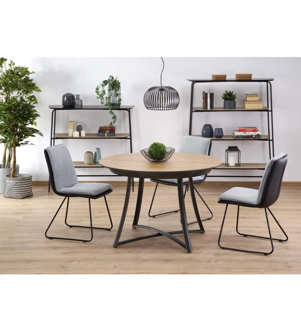 Stół rozkładany MORETTI 118 cm - 148 cm w kolorze dąb złoty*Halmar